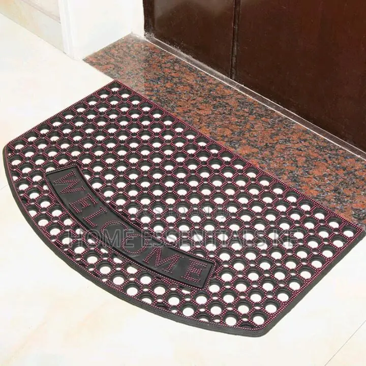 50*80cm Rubber Door Mat -Green, Silver, Golden,Wine Red.