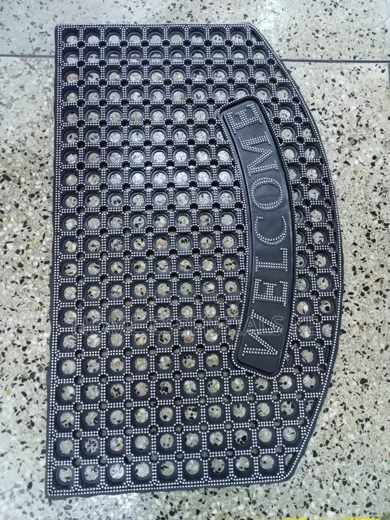 50*80cm Rubber Door Mat -Green, Silver, Golden,Wine Red.