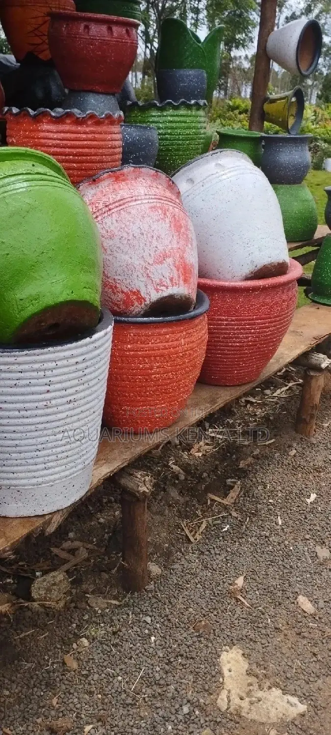 Colourful Flower Pots in Paint