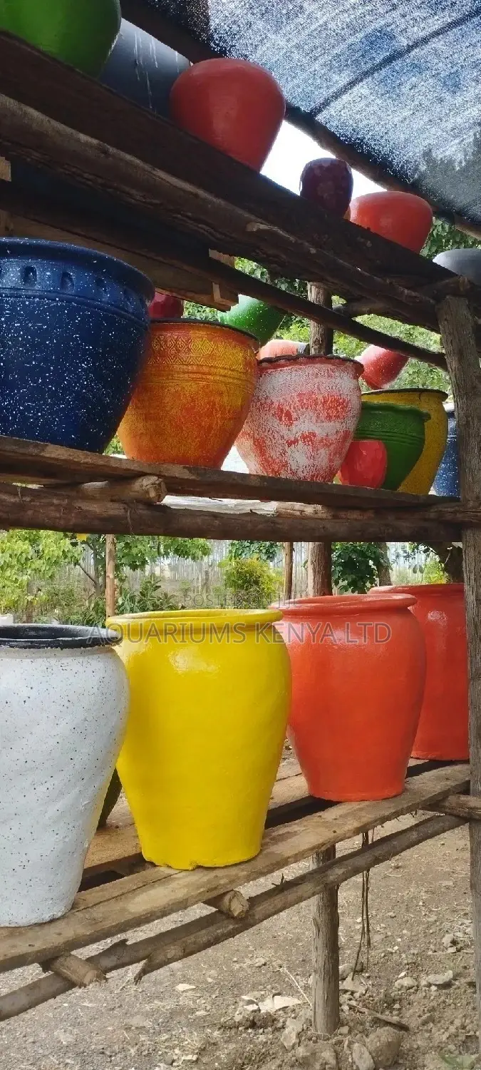Coloured Jar Pots ,Pots in a Jar Shape