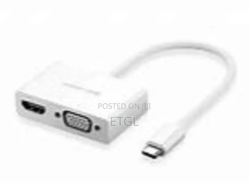 ,Mm123 Ugreen USB Usb-C to HDMI + VGA Converter – White