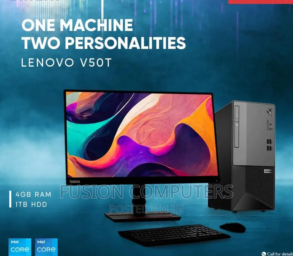 New Desktop Computer Lenovo 4GB Intel Core I3 HDD 1T