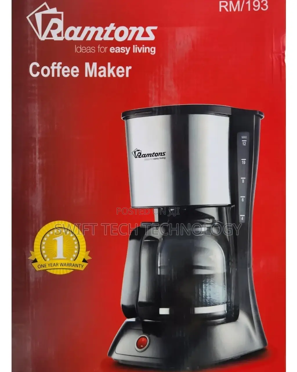 Coffee Maker, Coffee Maker Ramtons RM193