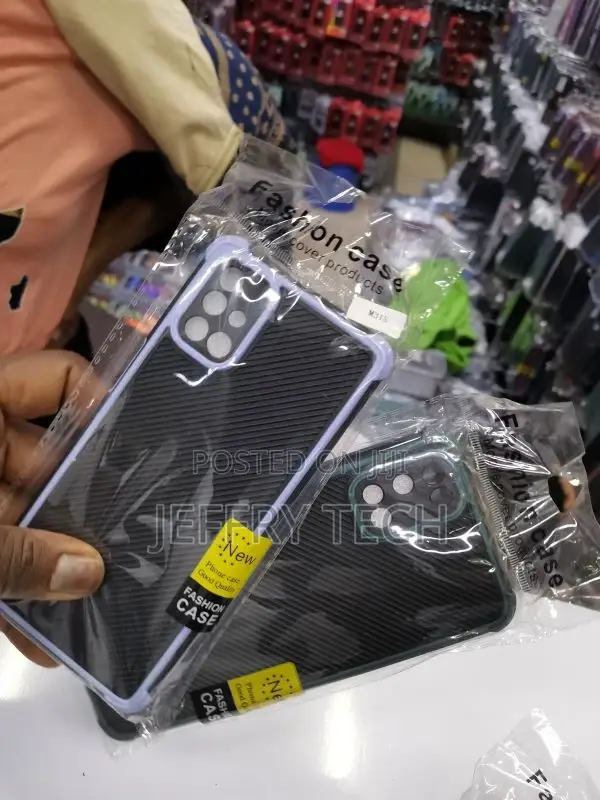 Carbon Fibre Armor Back Cover Case for Samsung Galaxy M31s