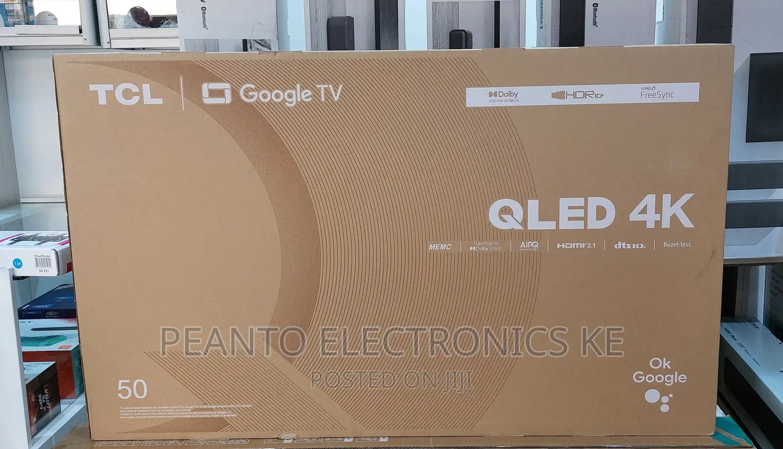 TCL 50′′ 50C645 QLED Smart Google Tv – New Model