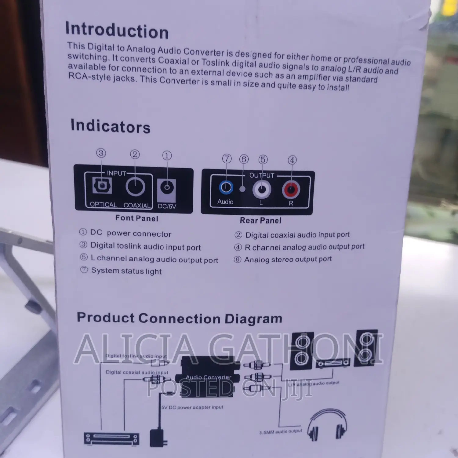 Audio Converter Digital to Analog Audio Converter