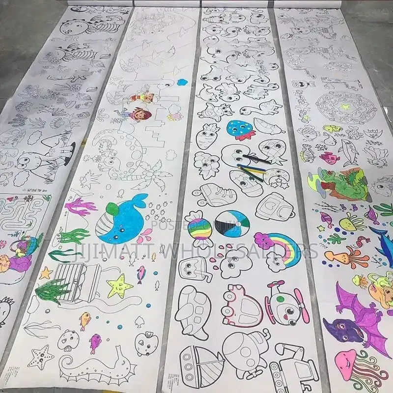 *4 PCS Rolls Children's Drawing Roll Coloring Paper