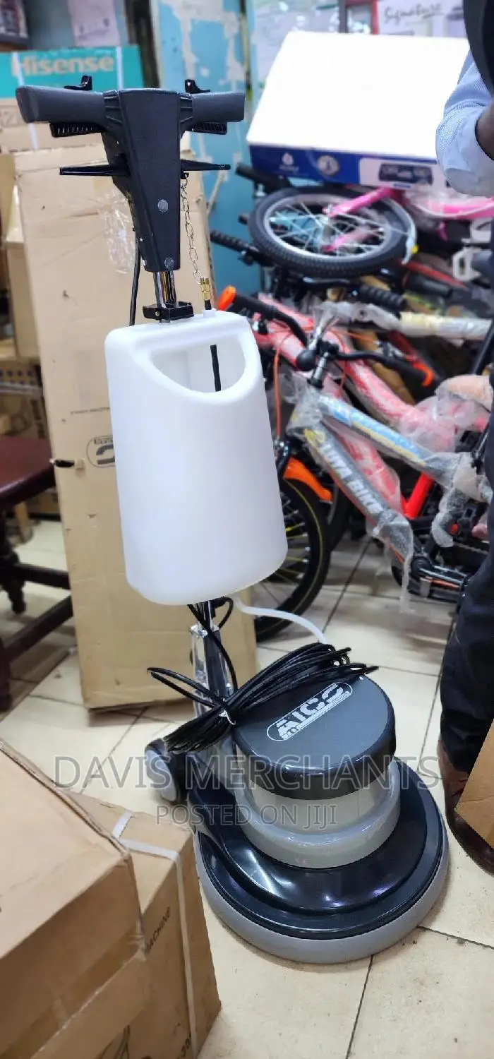 Commercial Floor Scrubber With Soap Dispenser