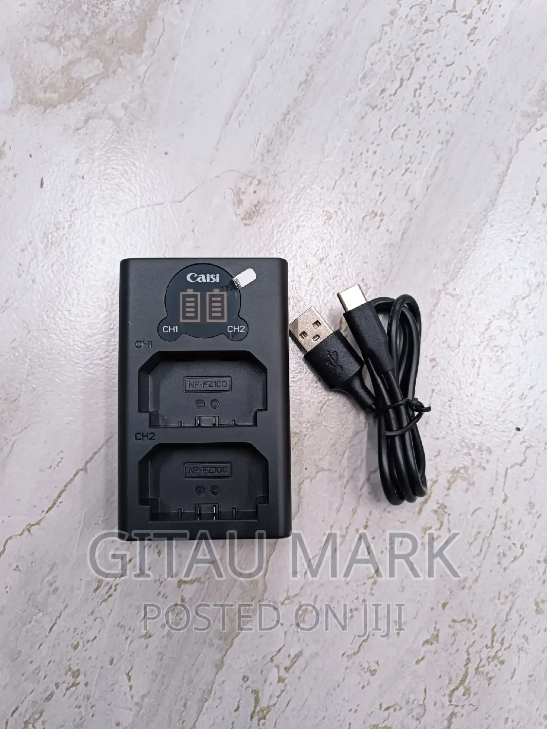 Nofz100 Dual Battery Charger for Sony Npfz100 Battery