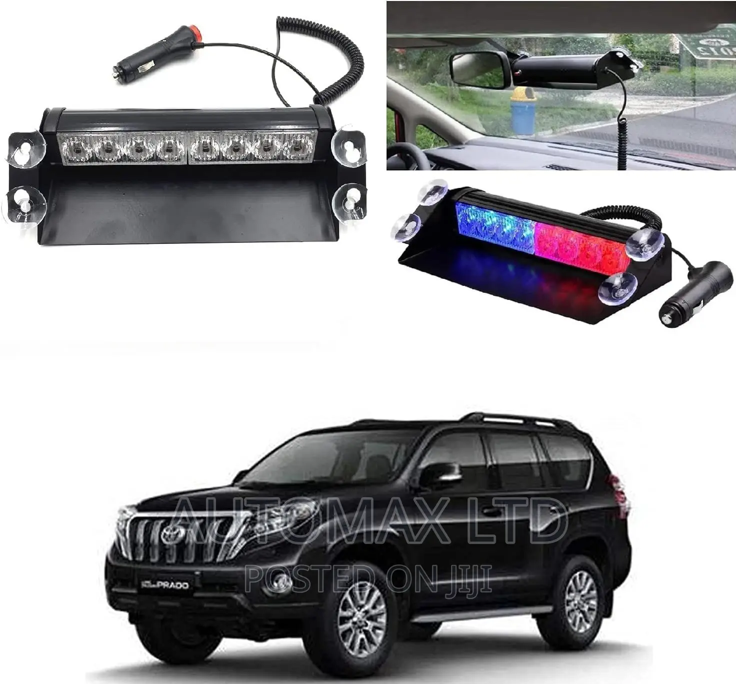 Toyota Prado J150 / J160, Removable Windscreen Strobe Led