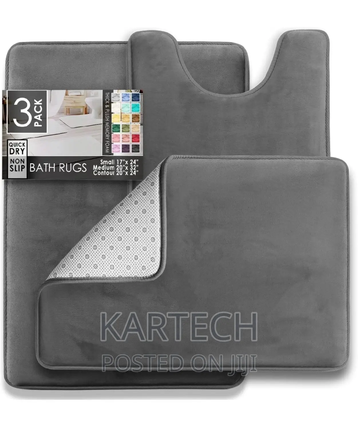 Bath Memory Foam Mat Set for Bathroom