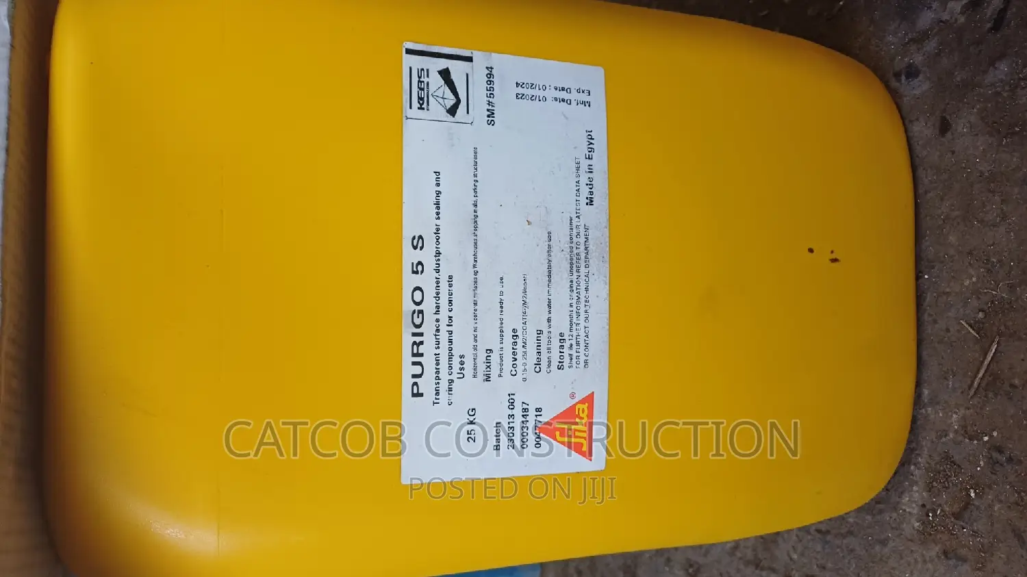 Concrete Floor Dustproofer and Hardener.