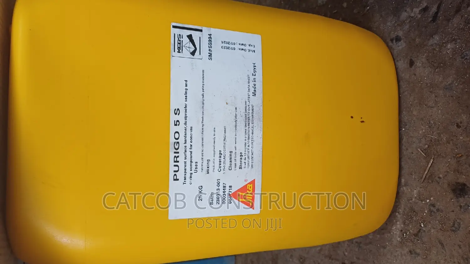 Concrete Floor Dustproofer and Hardener.