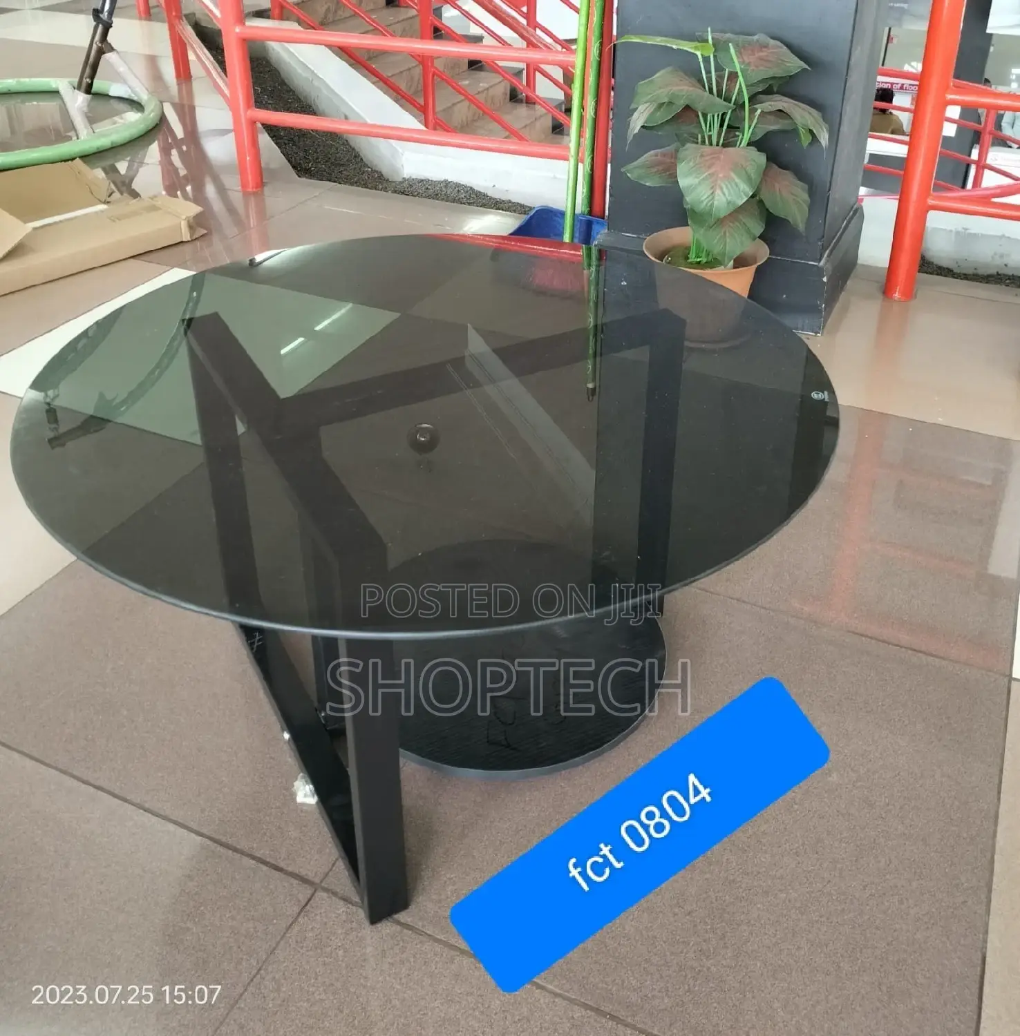 Round Glass Table
