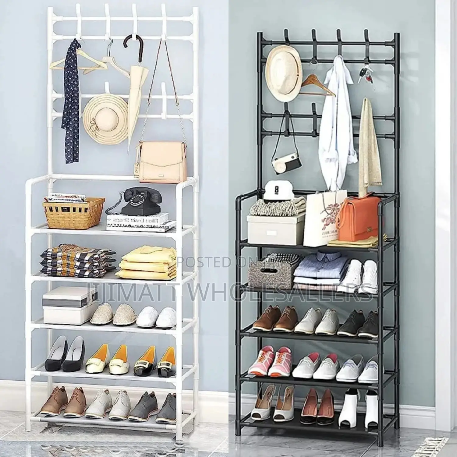 5 Tire Multifunction Shoe and Hat Rack Wide and Long
