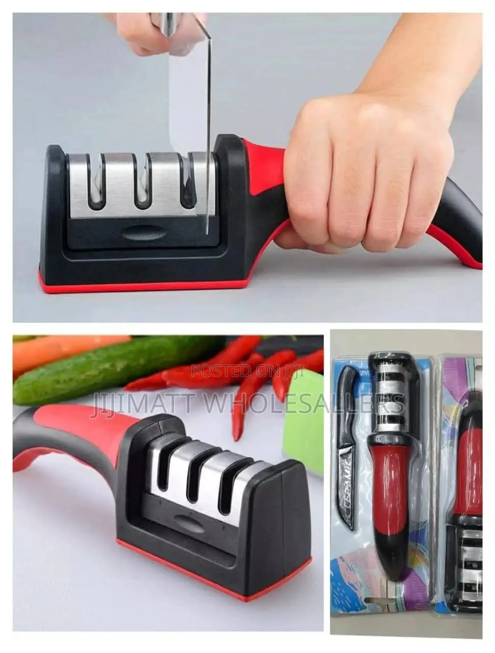 3 Way Knife Sharpener Available