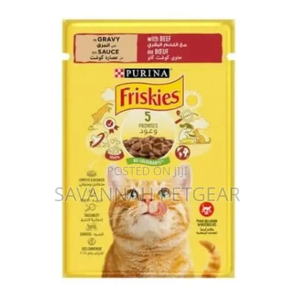 Purina Friskies With Beef in Gravy Cat Food -26 Pouches(85gm