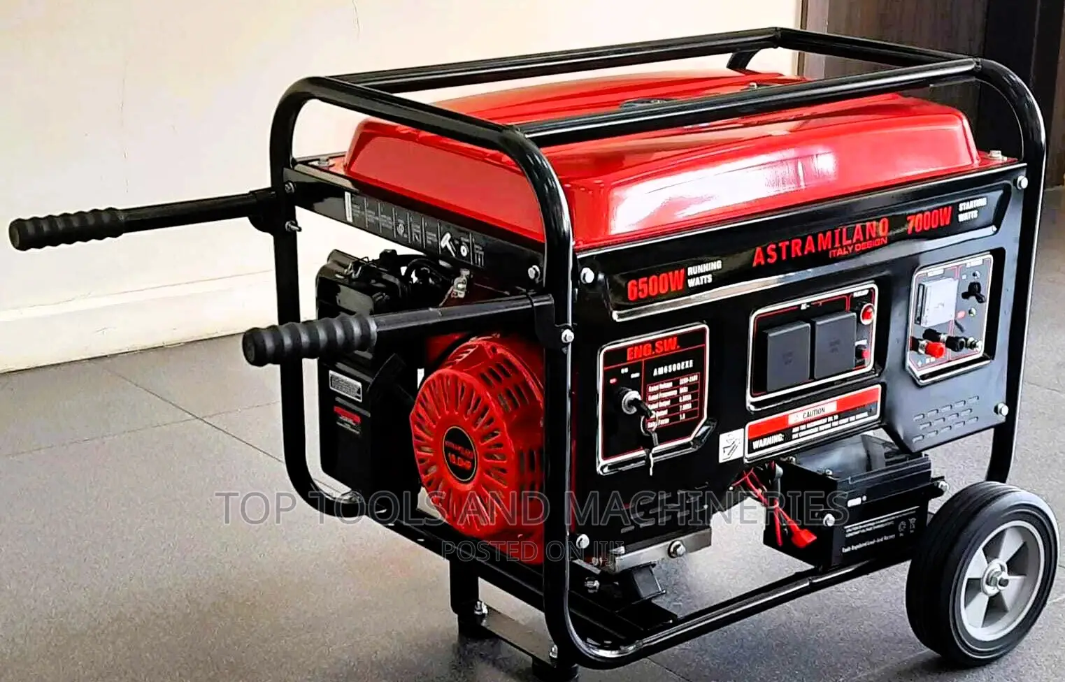 Astramilano AM6500EXE 6.5kva Key Start Petrol Generator Set