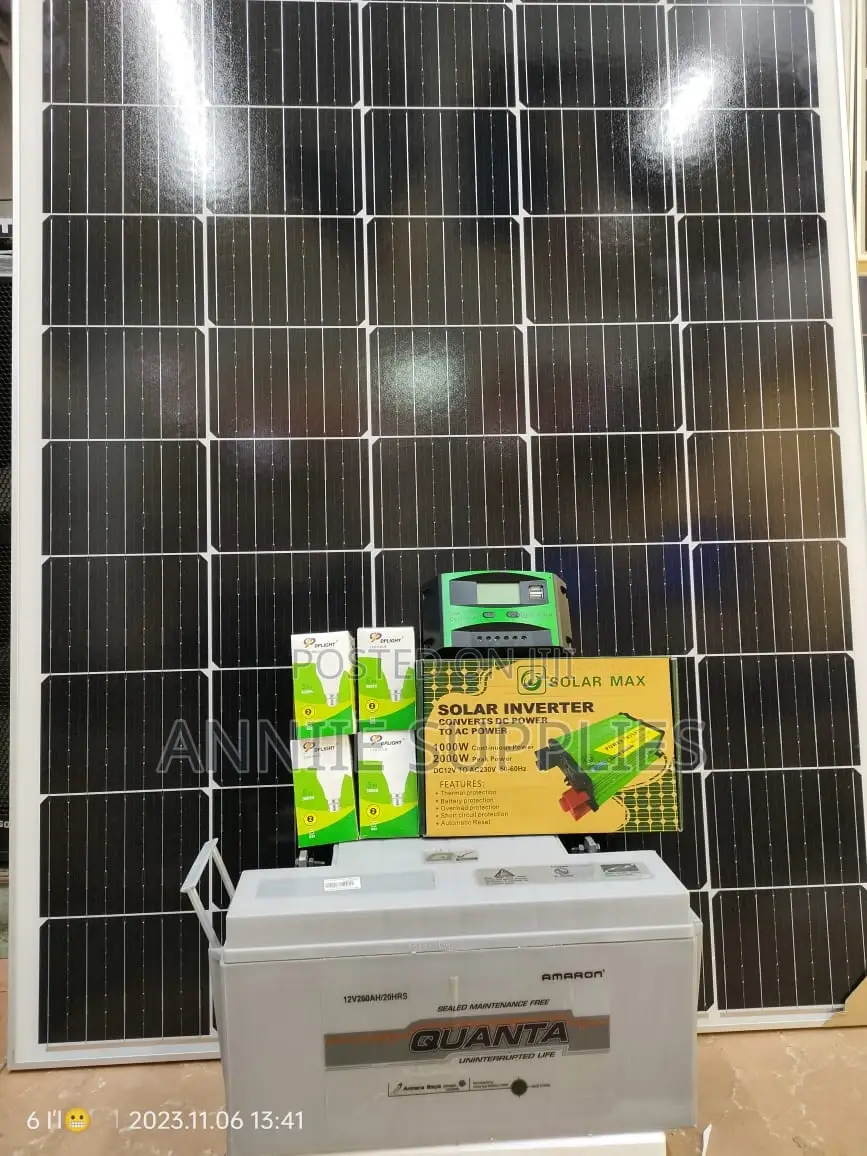 Home Special 450watts Solar + 200ah Battery + 600w Inverter Kit