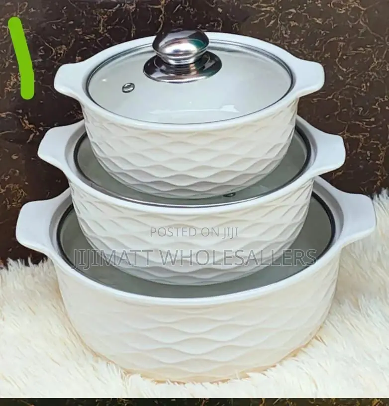 Quality 3pcs Ceramic Pots Available