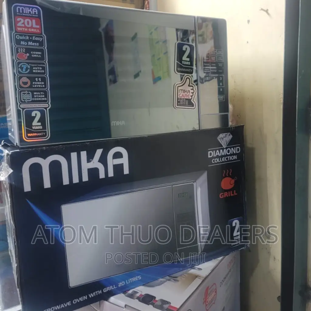 Silver 20 Litres Mika Microwave With Grill Restocked