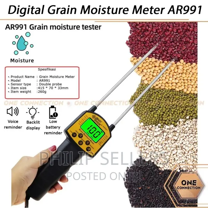 AR991 Digital Grain Moisture Meter Analyzer Tester