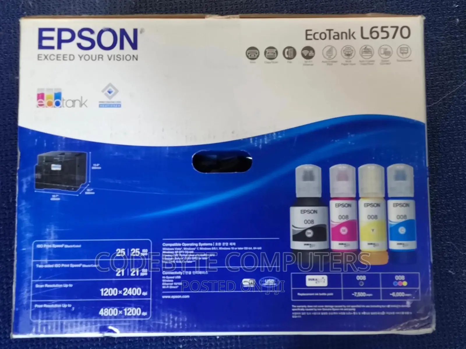 Epson Ecotank L6570 Multifunction Adf Inktank Printer