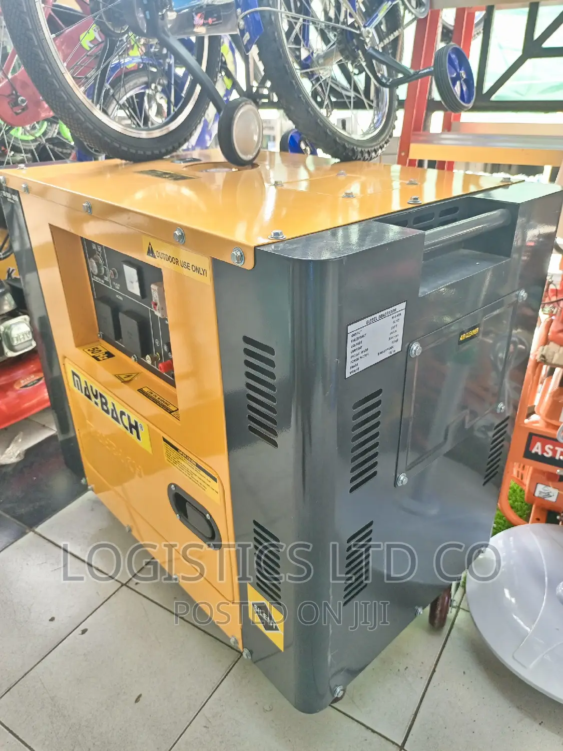 Original Yellow Maybach 10kva Silent Diesel Generator