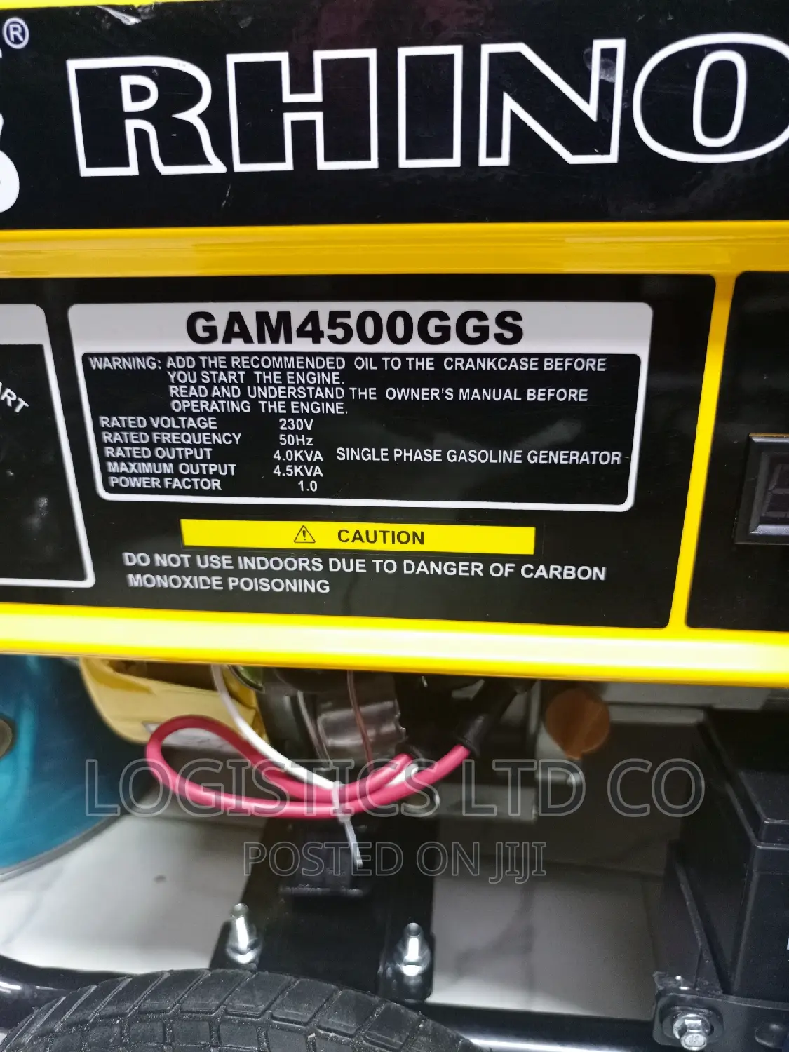 Rhino GAM4500GGS 4.5KVA Potable Petrol Generator
