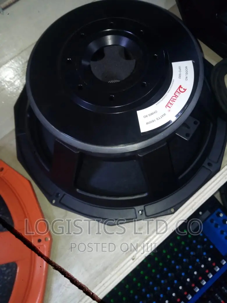 Derwel Pd 1880 18inch Subwoofer Bass Speaker Black Magnate