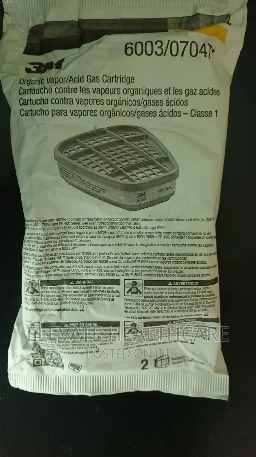 3M Gas Vapor Cartridge 6003 Original