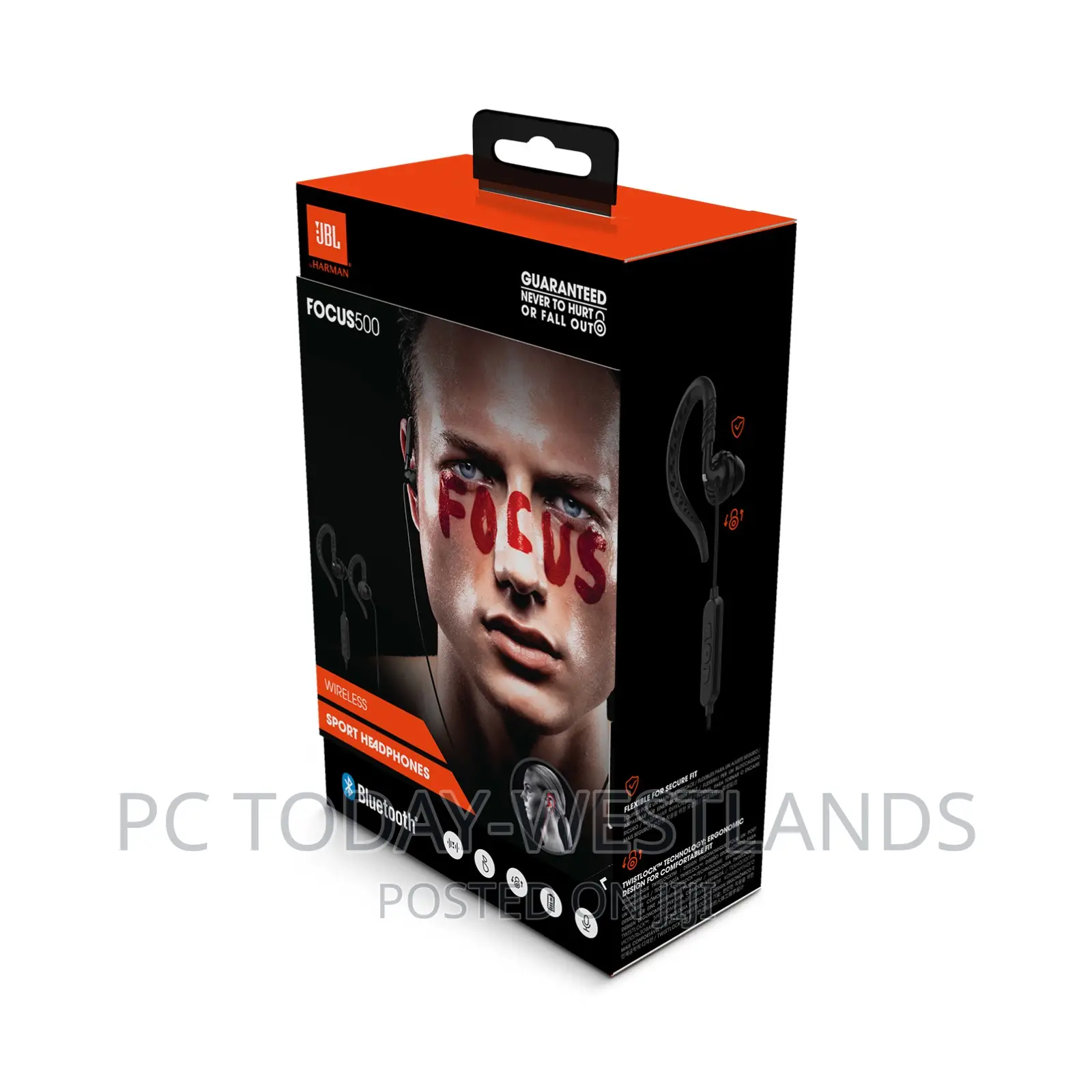 JBL Focus 500 Behind-the-Ear Wireless Sport Headphones