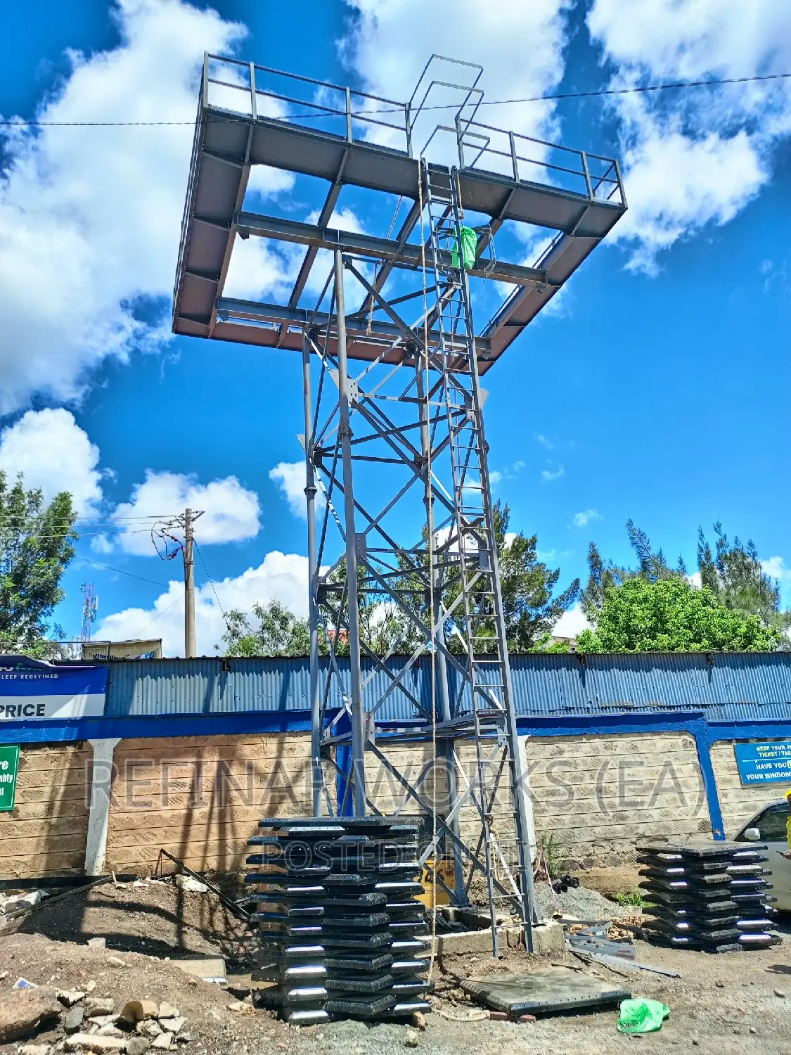Elevated Steel/Galvanized Water Tower Tanks Kenya