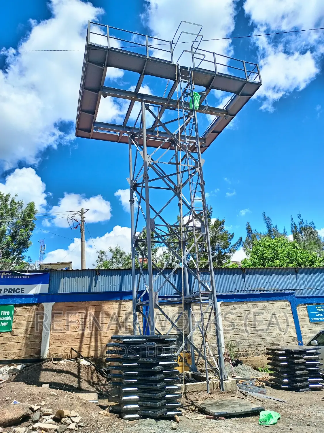 Elevated Steel/Galvanized Water Tower Tanks Kenya