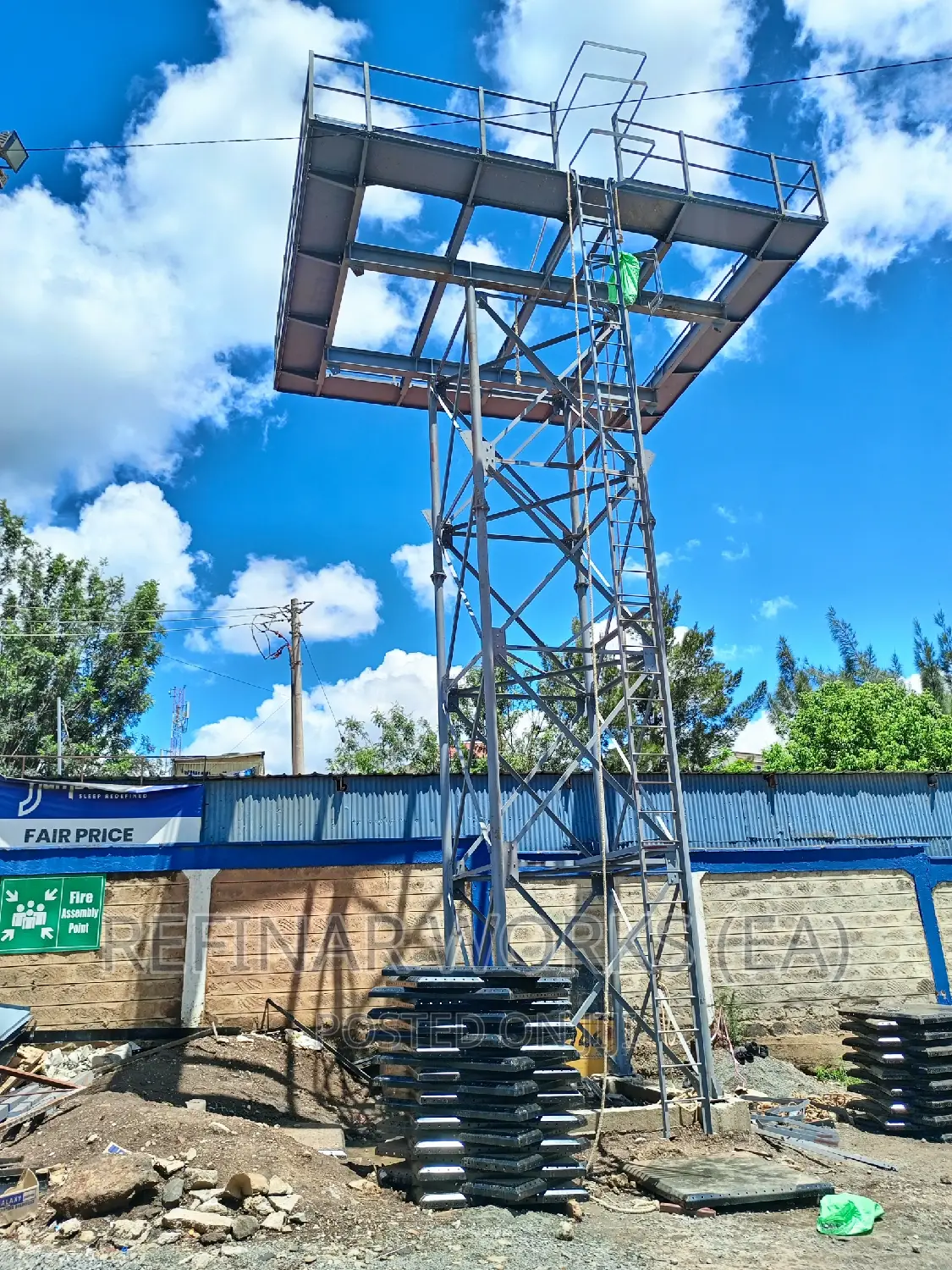 Elevated Steel/Galvanized Water Tower Tanks Kenya