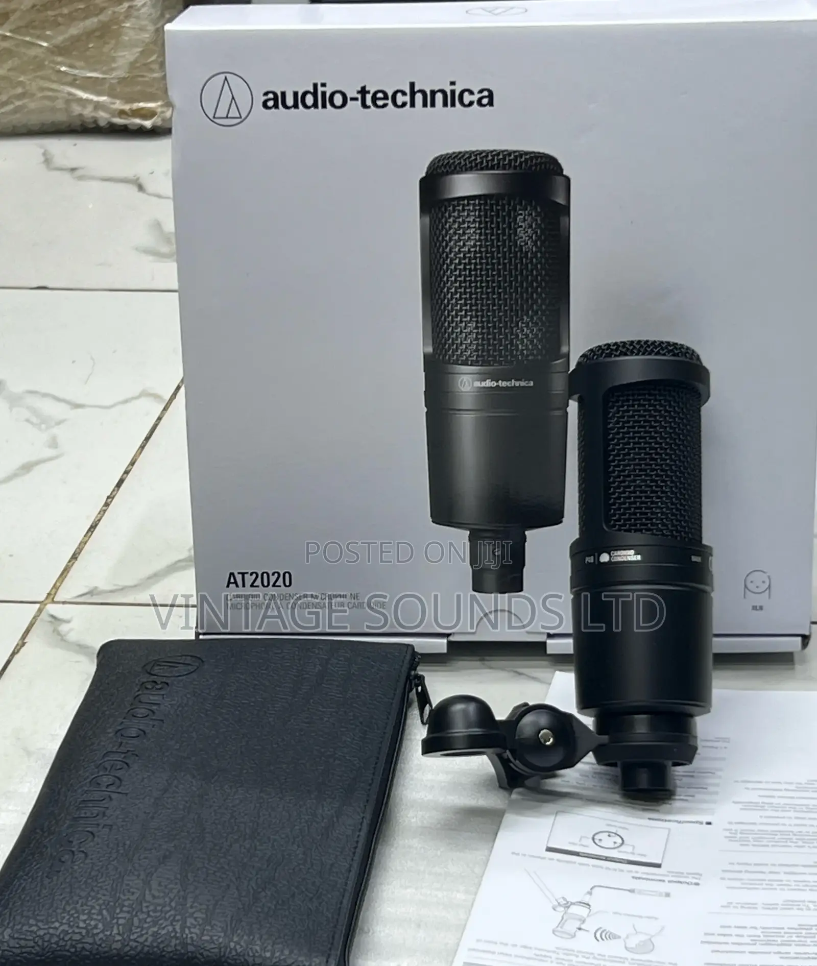 Studio Condenser Microphone Audio Tecnica At2020