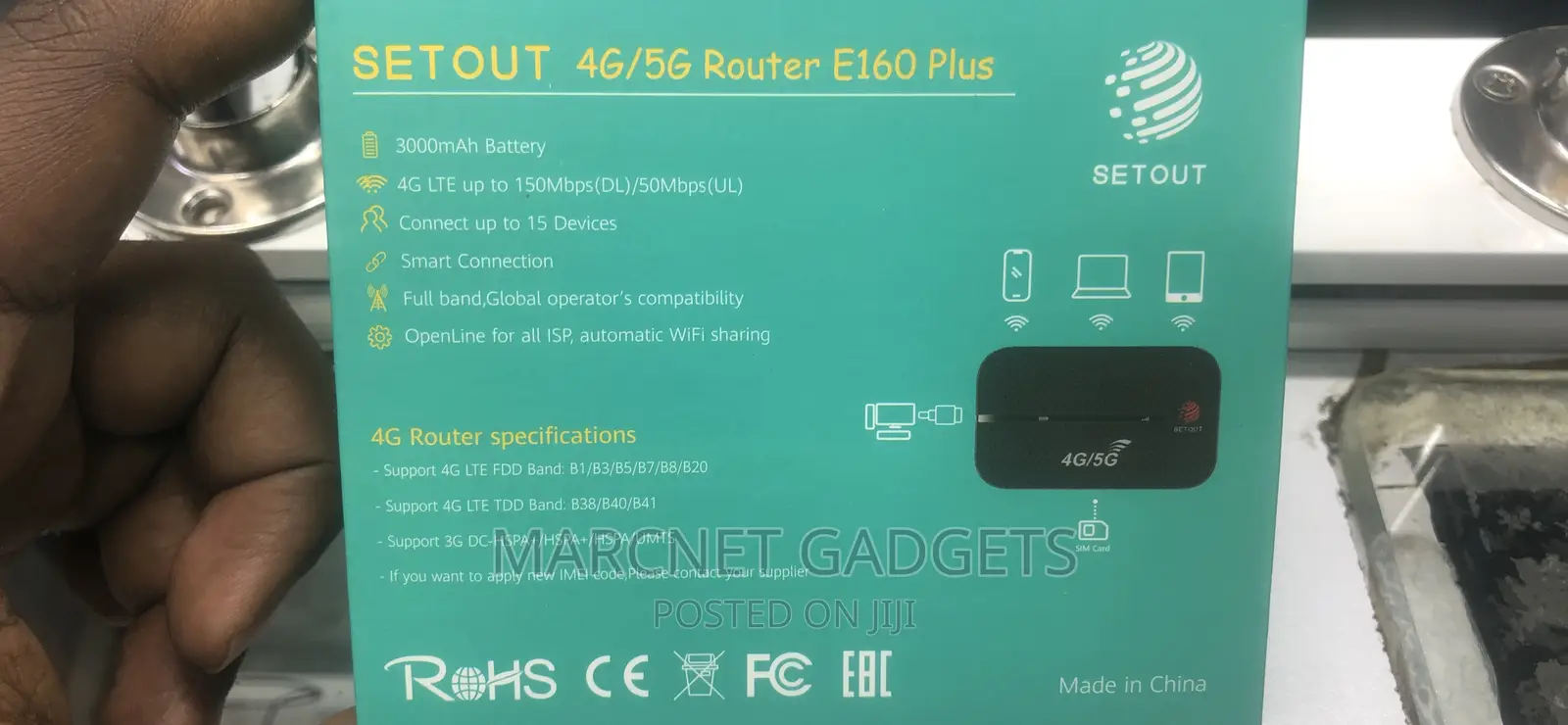 4g/5g Universal Mobile Wifi 300 Mah Portable Router