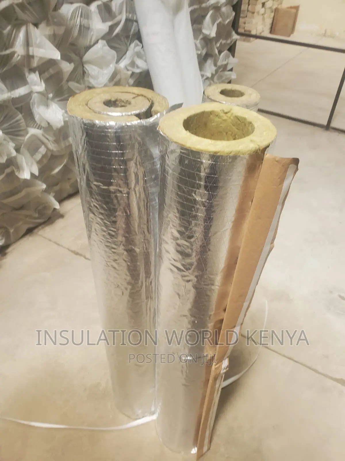 Preformed Rockwool Insulation Pipes 2.5"(77mm Diameter)