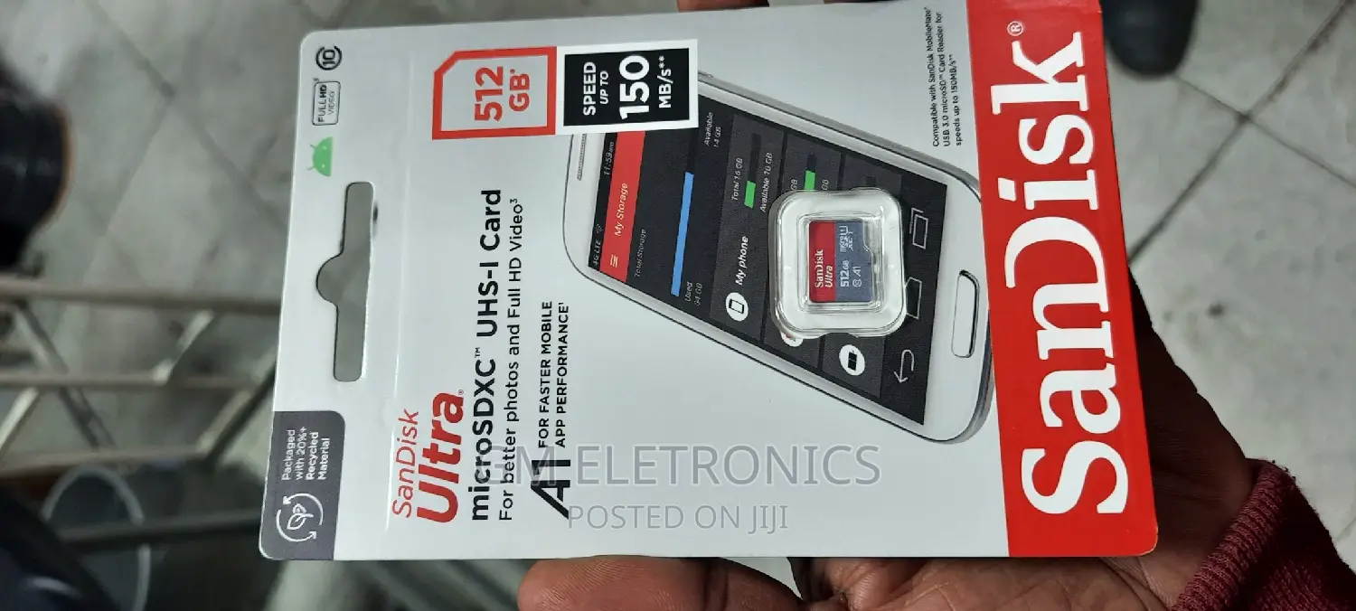 New 512GB Sandisk Ultra Micro SDXC- Card.