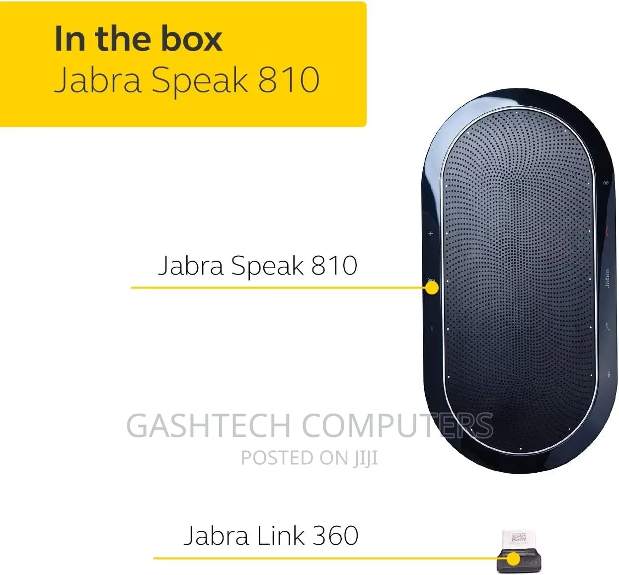 Jabra Speak 810 MS Wireless Bluetooth Speakerphone