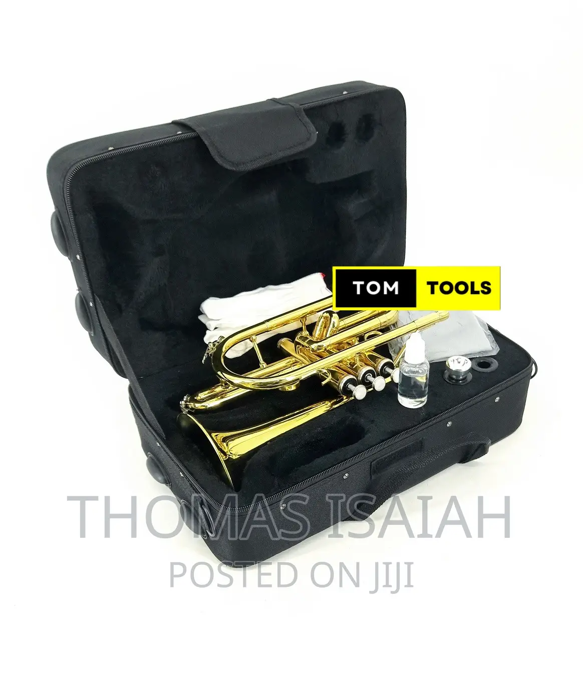 Suzuki Professional B♭ B-Flat Cornet, Gold Lacquer in Hard C