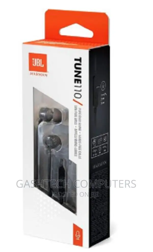 Tune 110 JBL Light Weight in Ear Earphones BLACK
