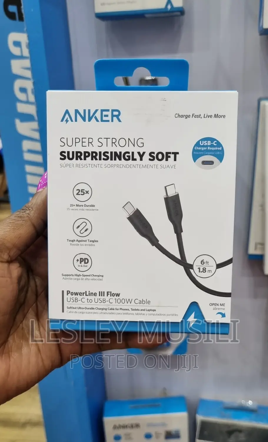 Anker Powerline III Flow C to Usb C 1.8M (6-Ft) -