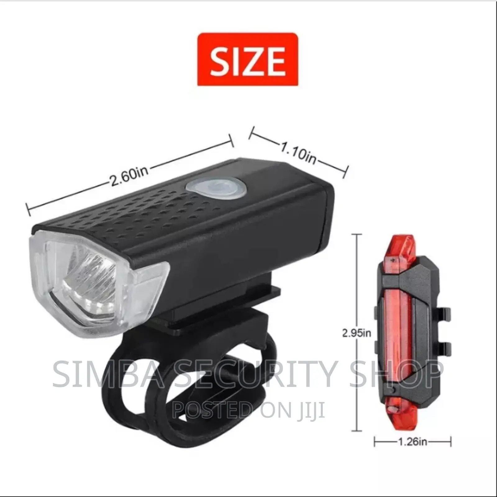 Charging Bicycle Bike Front Rear Tail Light Waterproof Back