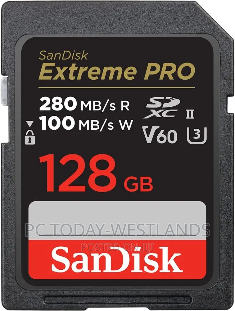 Sandisk 128gb Extreme PRO SDXC Uhs-Ii Memory Card - V60