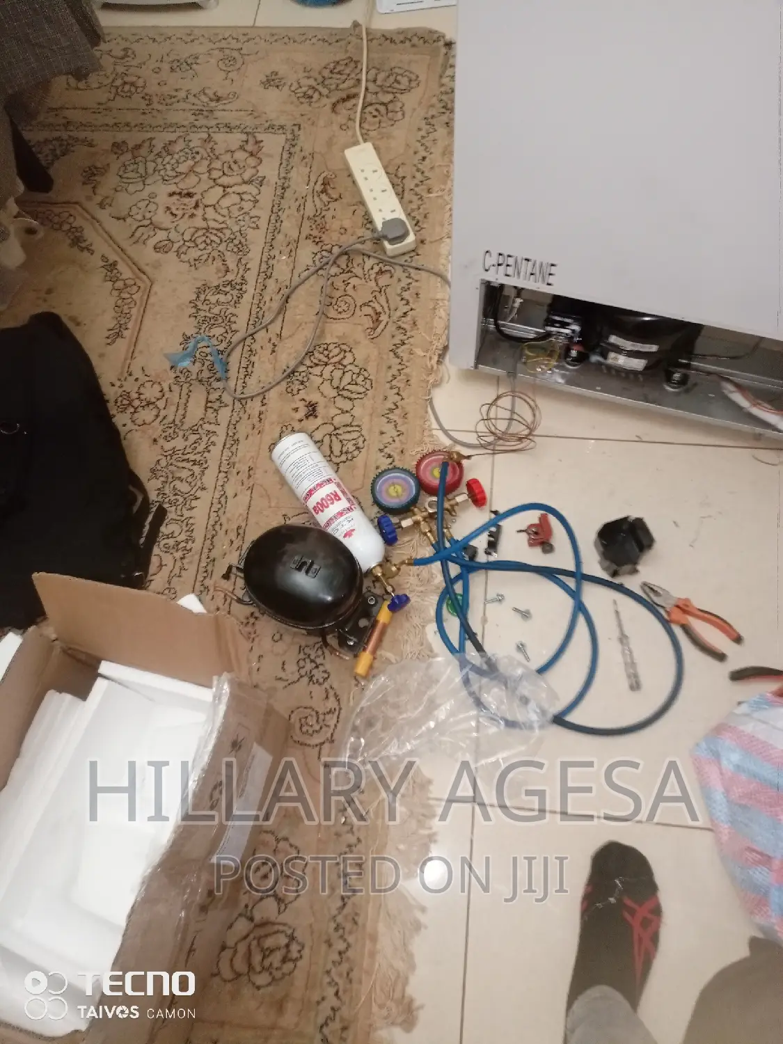 Freezer Gas Refilling and Compressor Change