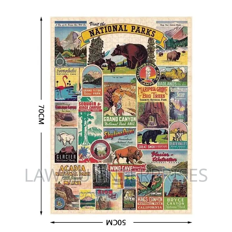 Jigsaw Puzzle - 1000pcs Assorted Designs