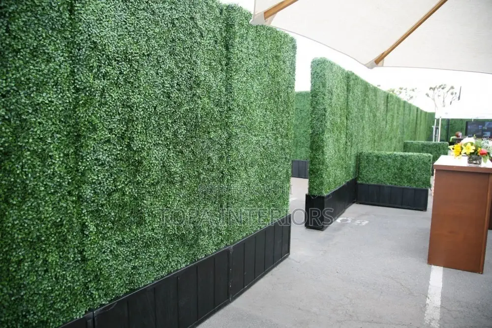 Uv-Resistant Artificial 40x60cm Green Wall Backdrop Hedge Panels