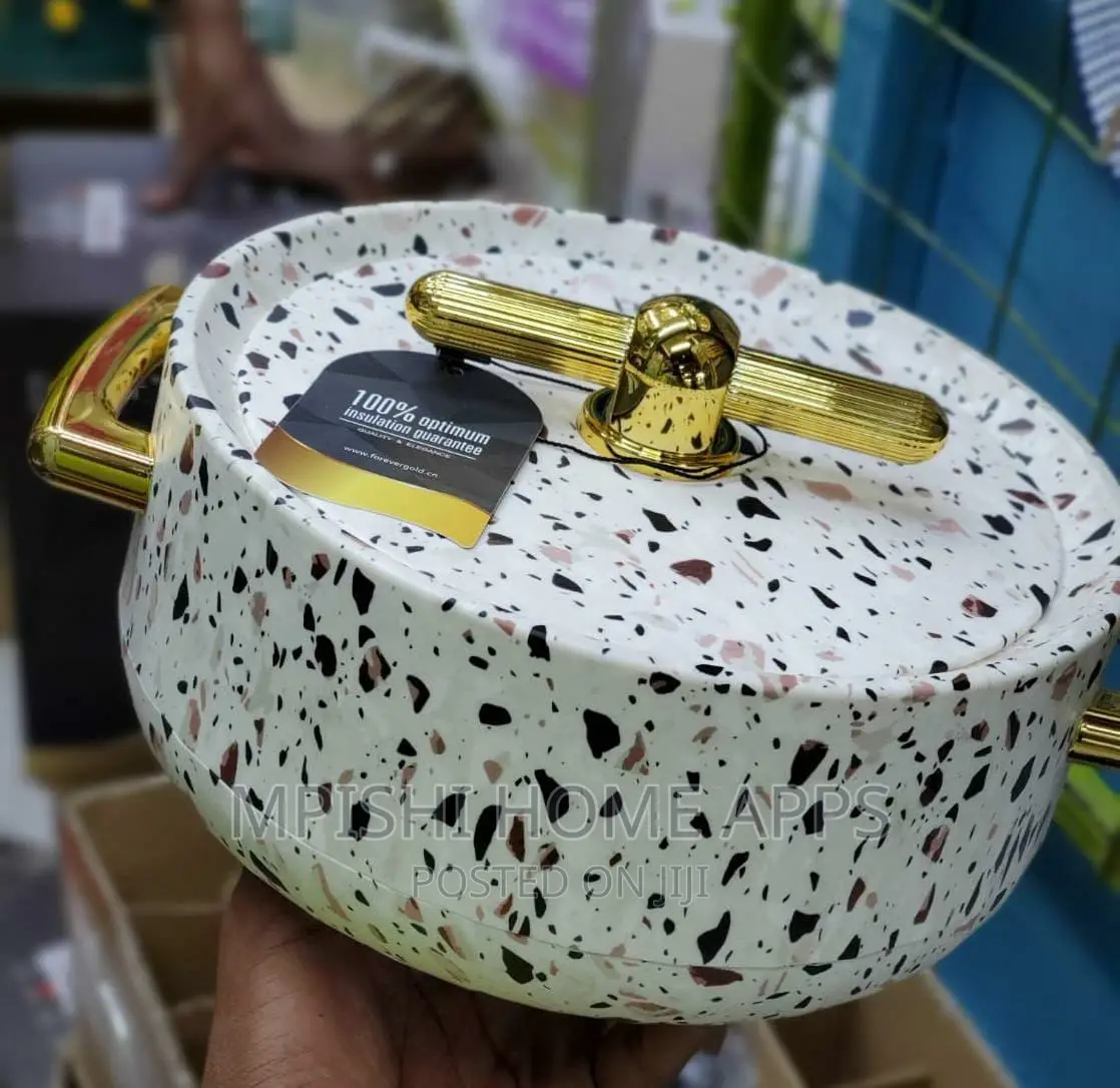 3pcs Hot Pot White Terrazzo