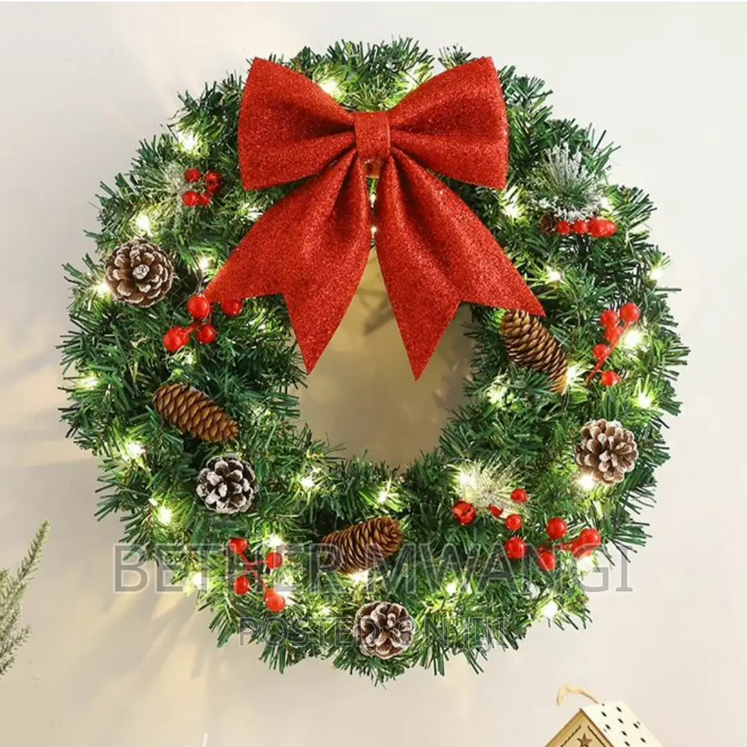Christmas Door Wreath Decor - Available in Kenya